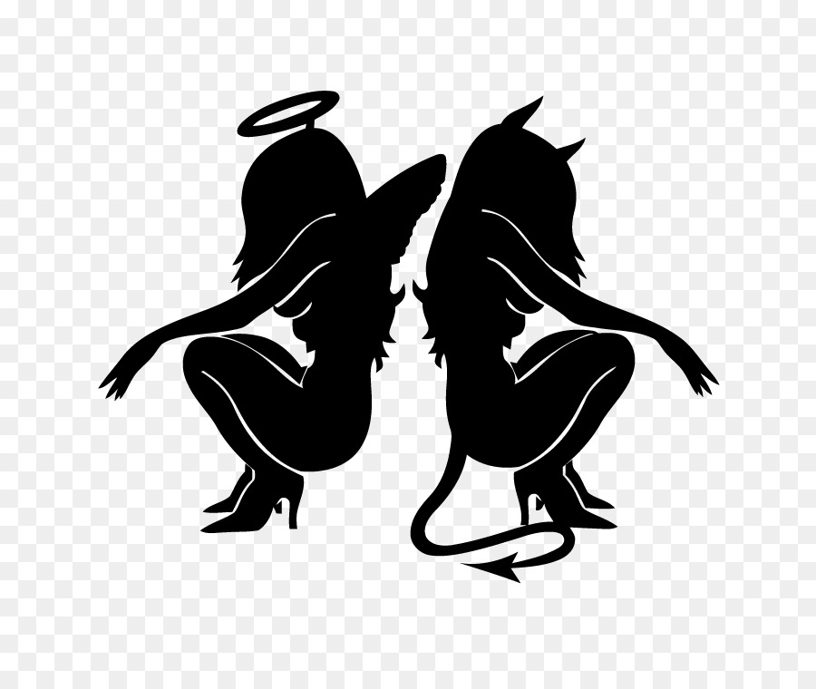 Tattoo Devil Gemini Angel Demon - devil png download - 714*743 - Free Transparent Tattoo png Download.
