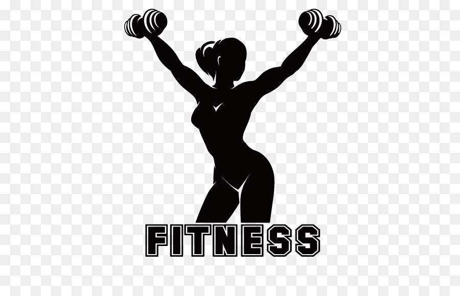 Physical fitness Fitness centre Silhouette - Slim woman holding a barbell png download - 567*567 - Free Transparent  Physical Fitness png Download.