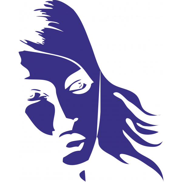Sticker Woman Face Shadow Silhouette - woman png download - 600*600