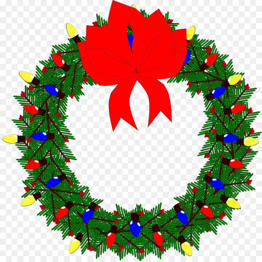Christmas Wreath Garland Clip art - Xmas Wreath Cliparts png download - 2400*2391 - Free Transparent Christmas  png Download.
