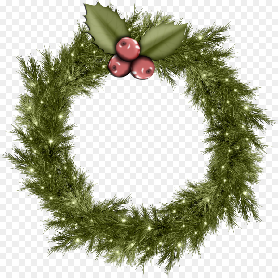 Christmas Wreath Garland Clip art - christmas garland png download - 1024*1024 - Free Transparent Christmas  png Download.