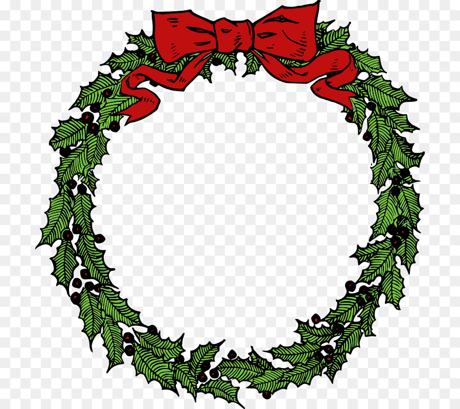 Christmas card Wreath Garland Clip art - Evergreen Garland Cliparts png download - 764*800 - Free Transparent Christmas  png Download.