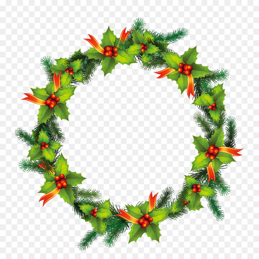 Christmas Wreath Illustration - Christmas wreath png download - 1275*1267 - Free Transparent Christmas  png Download.