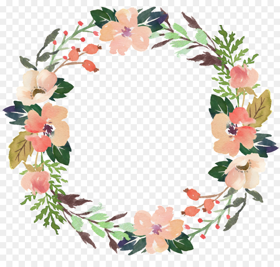 Wreath Garland Flower Clip art Portable Network Graphics - garland png download - 1024*963 - Free Transparent Wreath png Download.