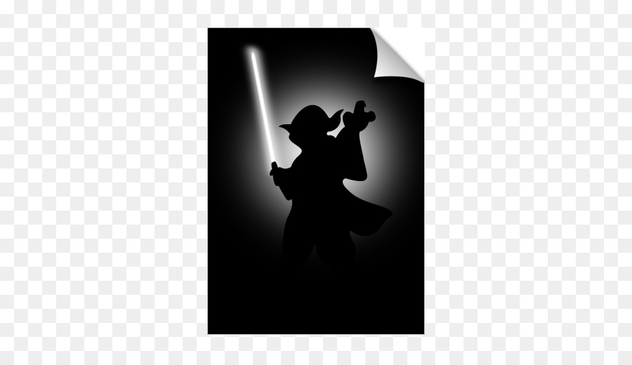 Yoda Silhouette Palpatine Black and white - Yoda silhouette png download - 674*516 - Free Transparent Yoda png Download.