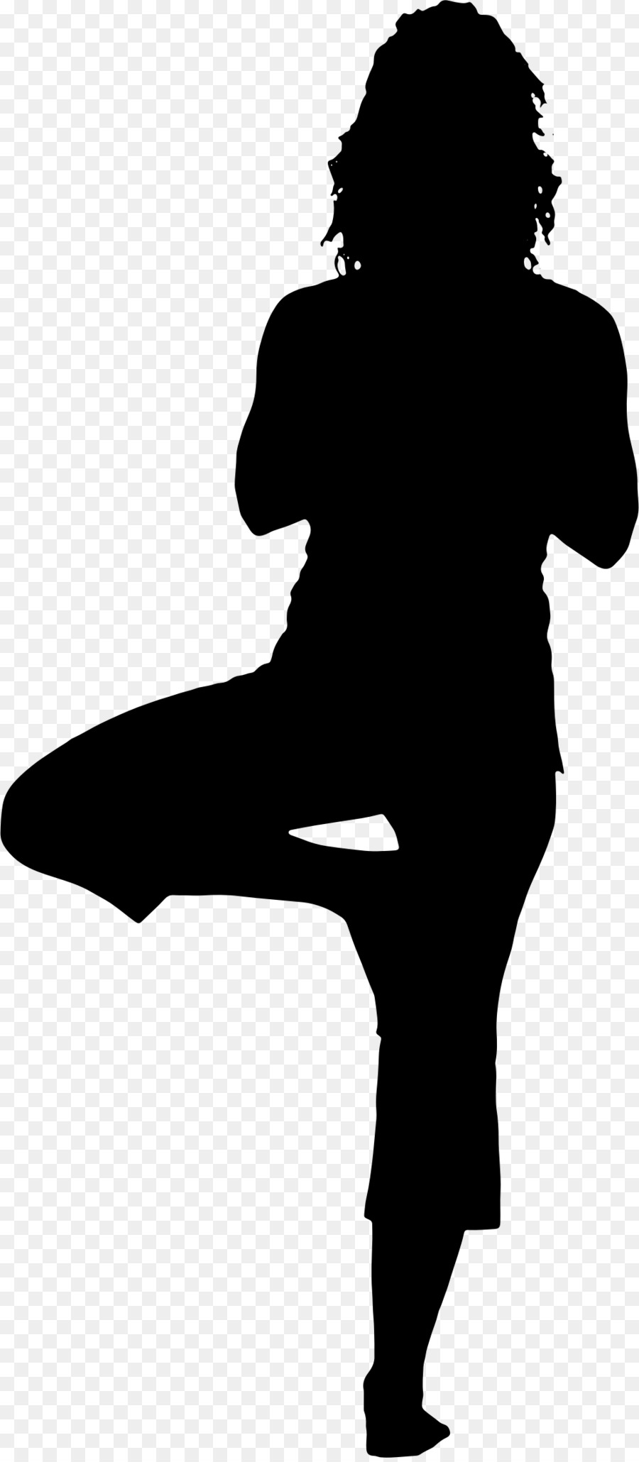 Yoga Silhouette Lotus position Woman - Yoga png download - 994*2268 - Free Transparent  png Download.