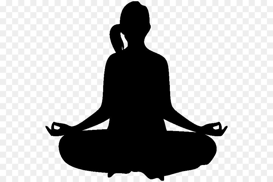 Yoga Lotus position Silhouette Clip art - Yoga png download - 600*600 - Free Transparent Yoga png Download.