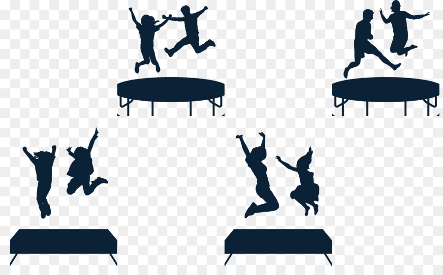 Jumping Silhouette Trampoline - A young man jumping on a trampoline silhouette png download - 3434*2104 - Free Transparent Trampoline png Download.