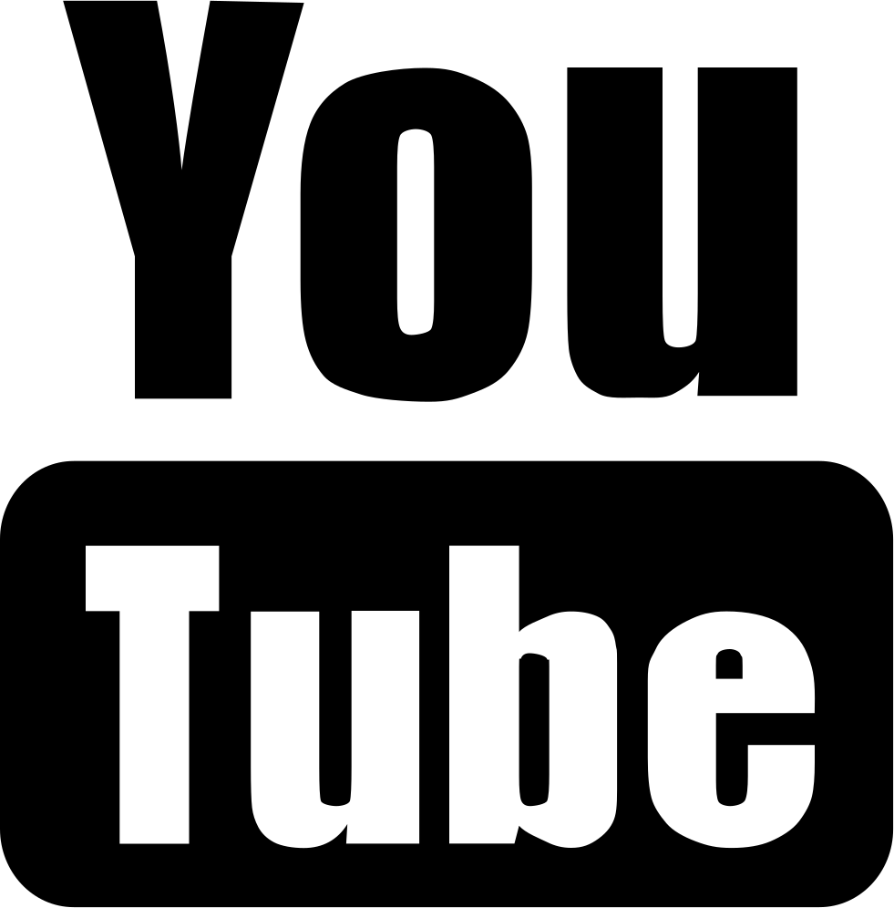 YouTube Logo Computer Icons Video Black and white - youtube png