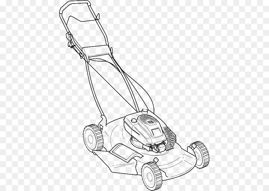 Lawn Mowers Riding mower String trimmer Drawing - lawn mower silhouette vector png download - 503*640 - Free Transparent Lawn Mowers png Download.