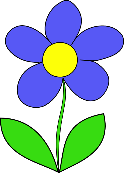 Cartoon flower clip art 