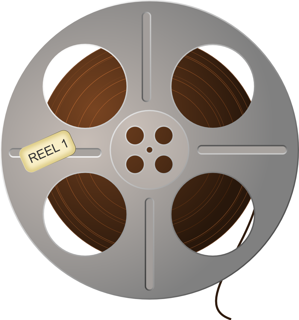 Movie reel film reel clipart free clipart image 