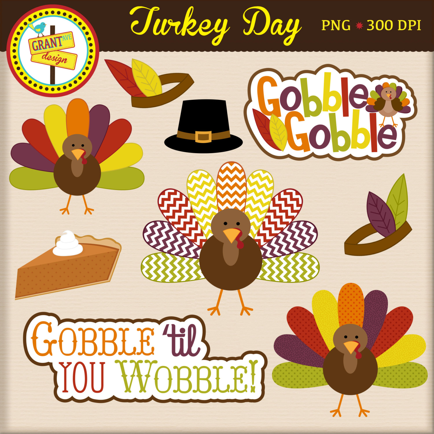 Cute thanksgiving pictures clip art 