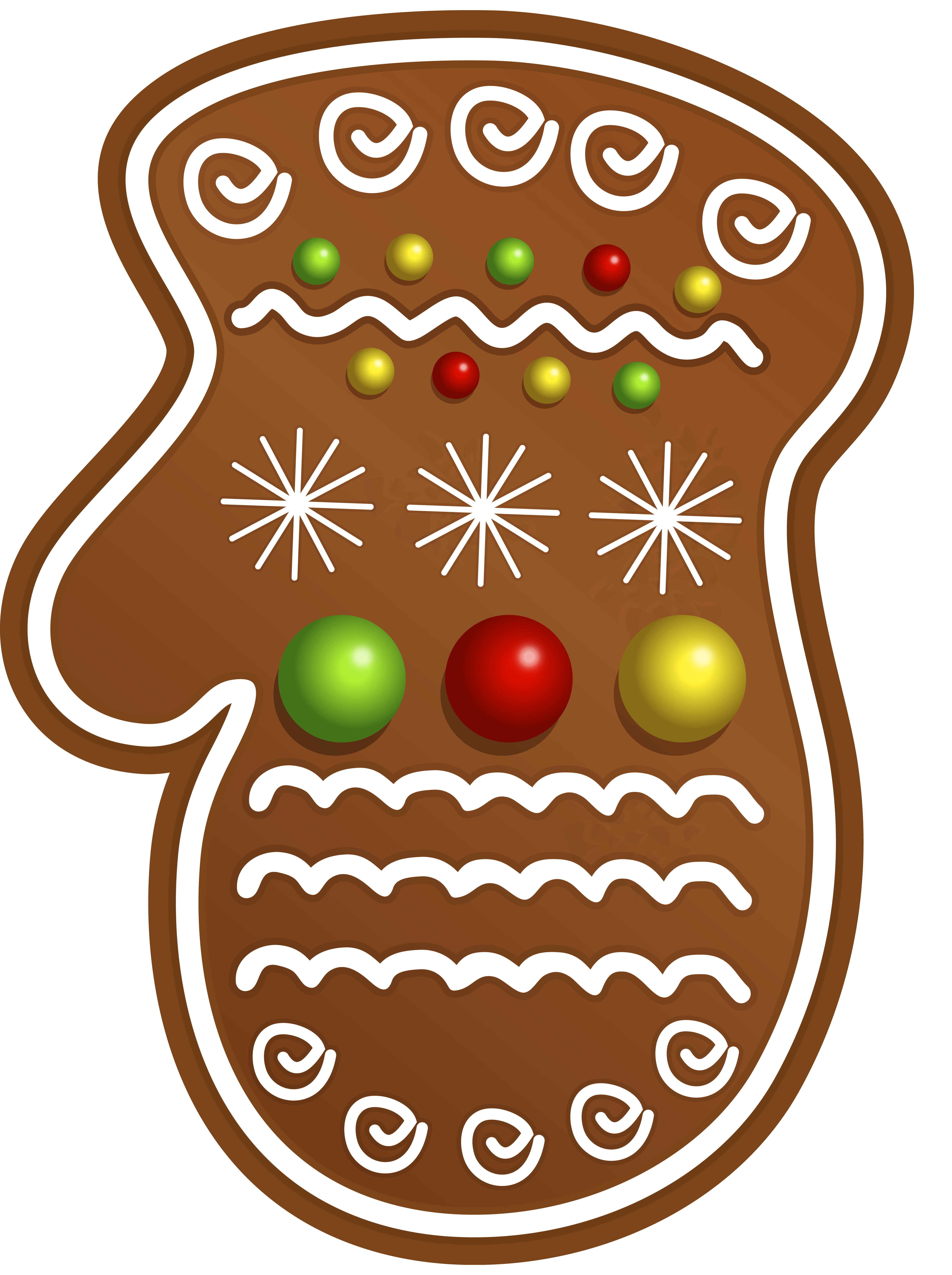 Christmas Cookie Glove PNG Clipart Image 
