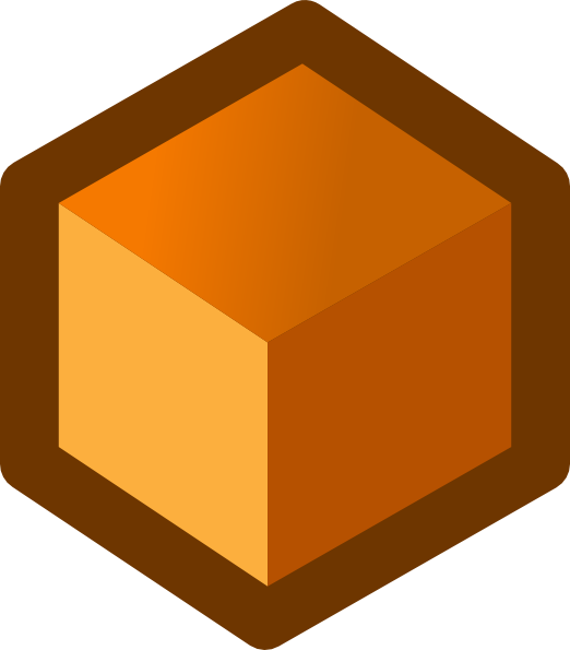 Orange Cube Clip Art at Clker 