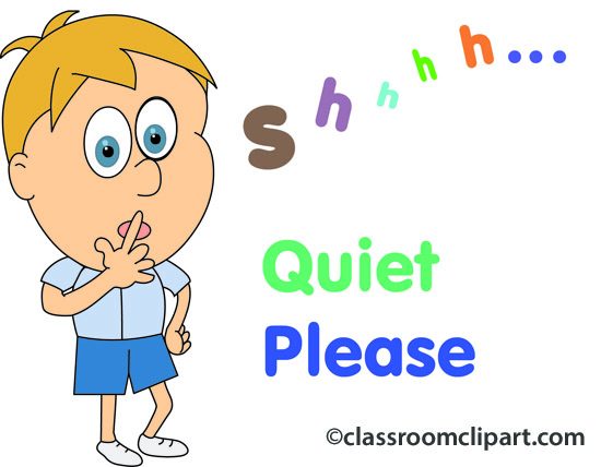 quiet please sign clip art - photo #10