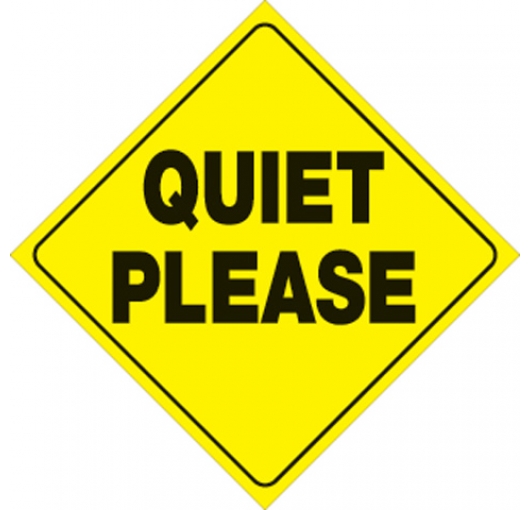 Quiet please clipart 