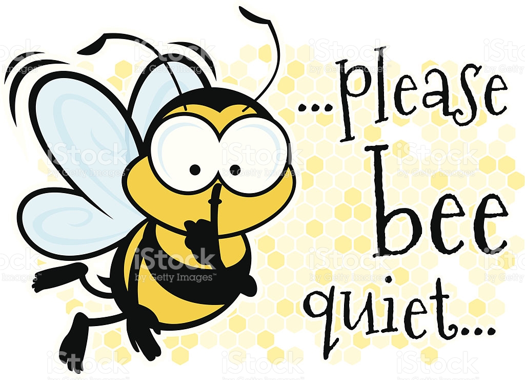 please bee quiet - Clip Art Library.