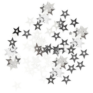 Star confetti clipart black 