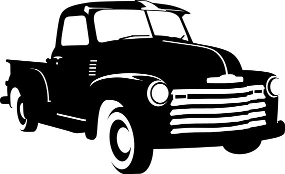 50 chevy truck clipart 