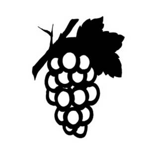 Grapes Clipart Black And White 
