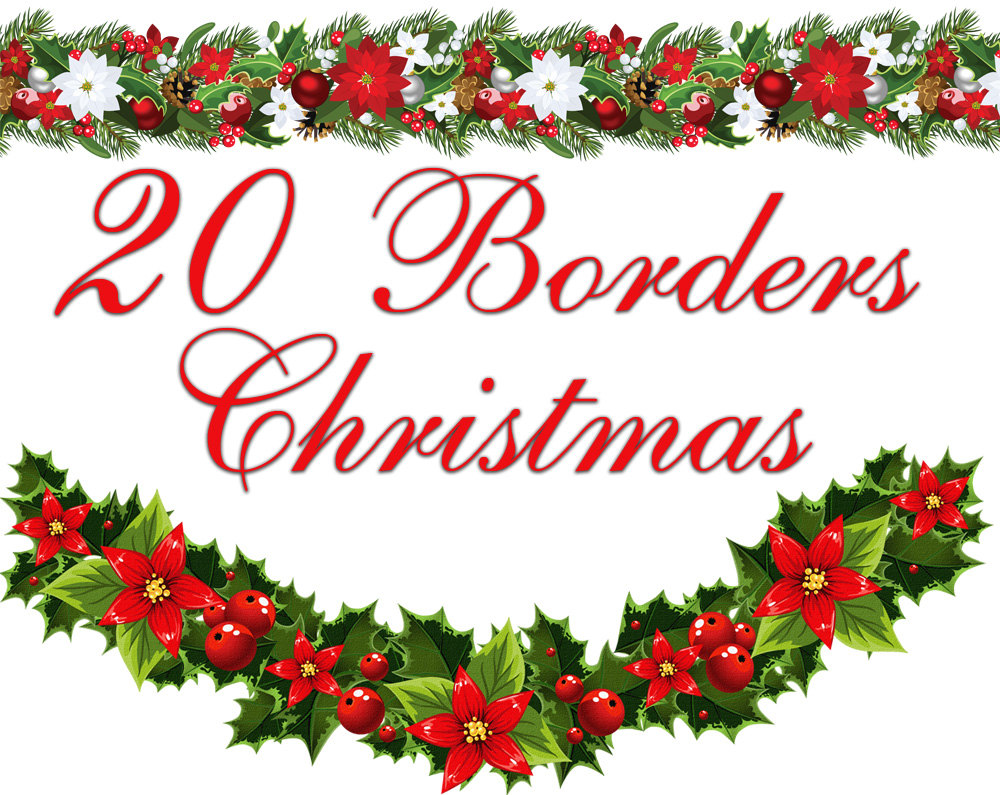 free christmas clipart borders for word