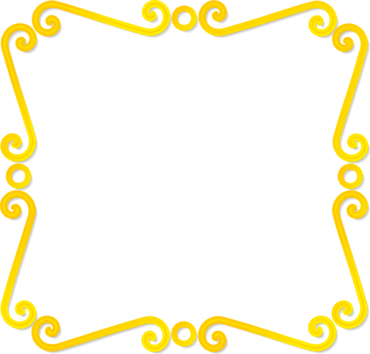 Gold Decorative Border Vector: AI and EPS Downloads 