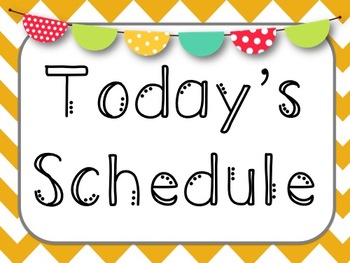 free classroom schedule clipart