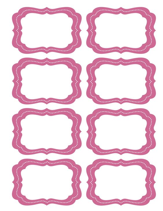 Blank Free Printable Labels Clip Art Library