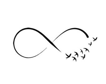 Infinity Symbol With Birds Clip Art Library