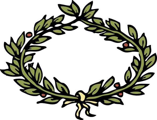 julius caesar head wreath