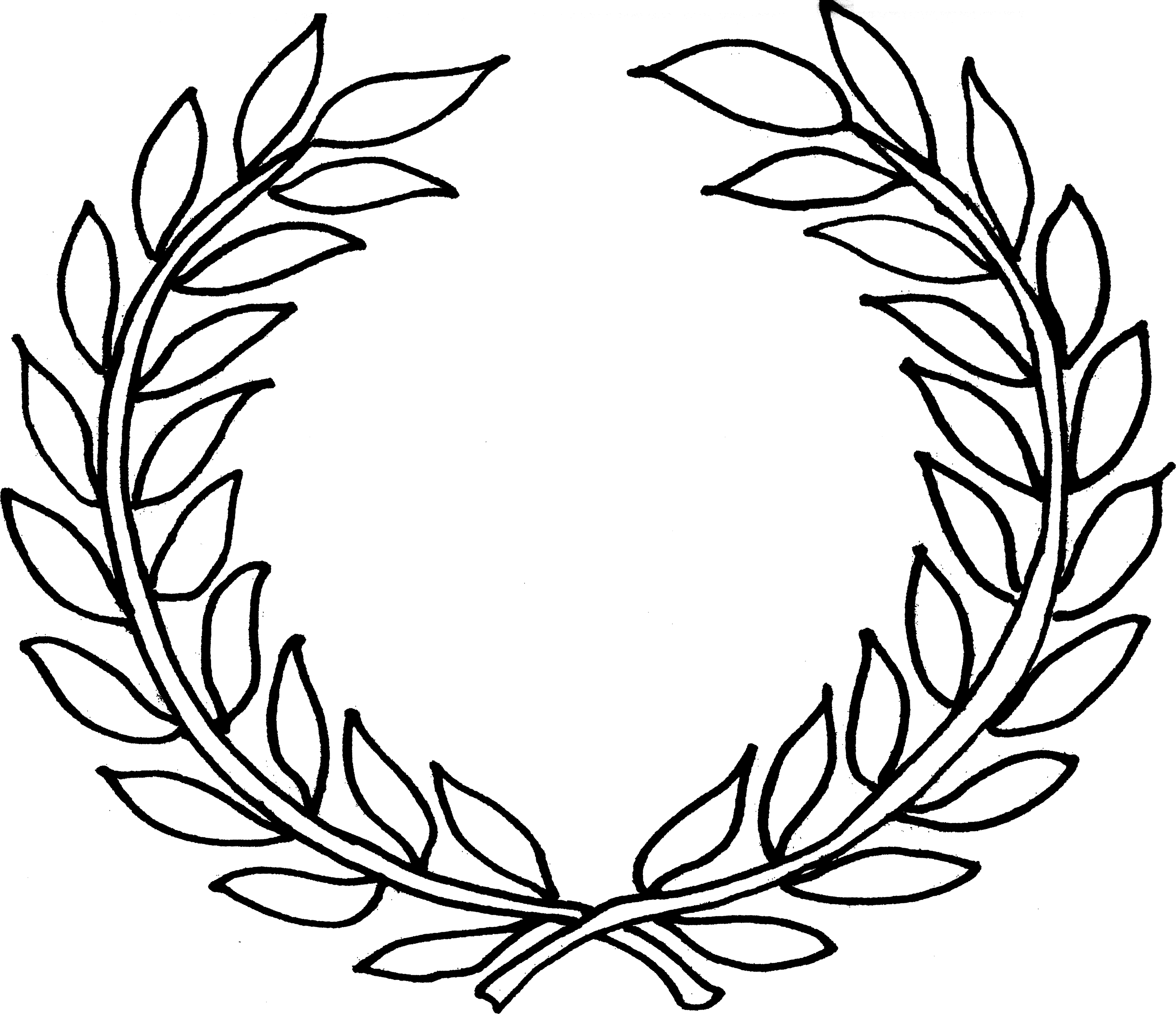 Olive wreath olympics clipart 