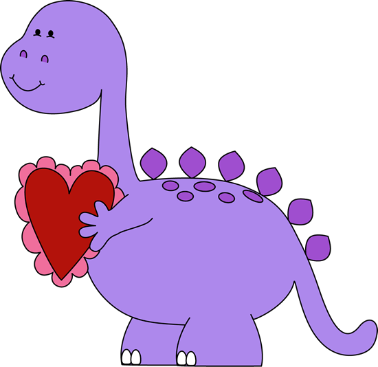 Valentine&Day Dinosaur Clip Art 