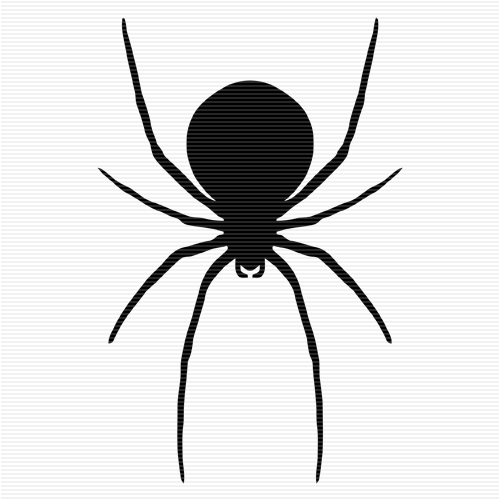 Spider Black And White Clipart 
