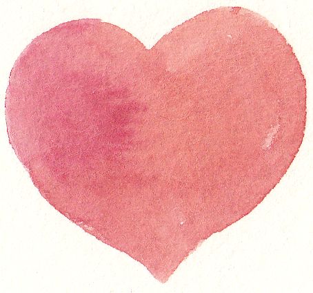 Free Watercolor Heart Clip Art 