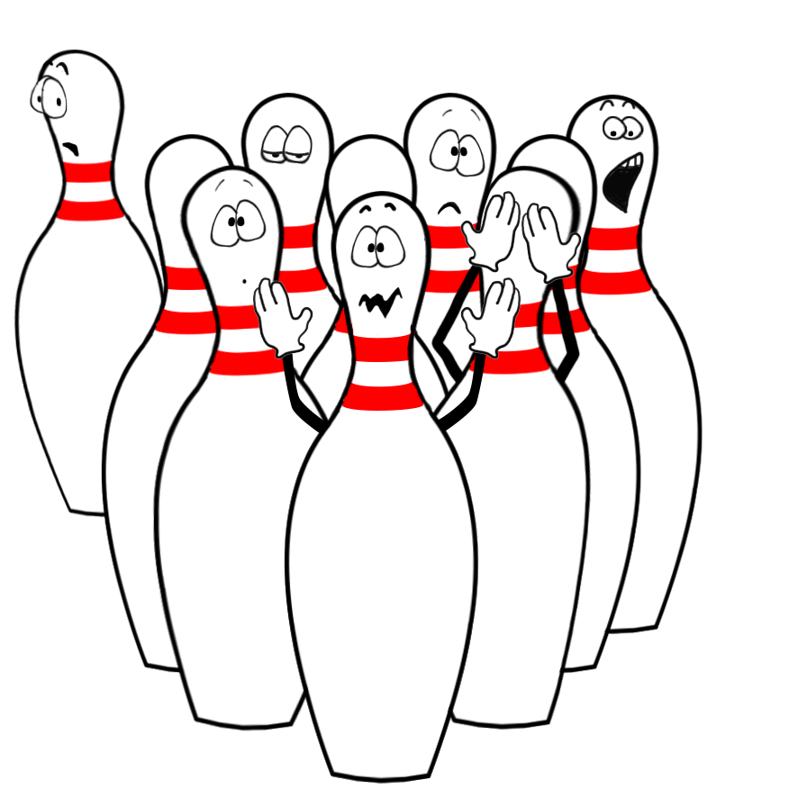 Clip Arts Related To : colorful bowling pins clipart. view all Funny Bowlin...