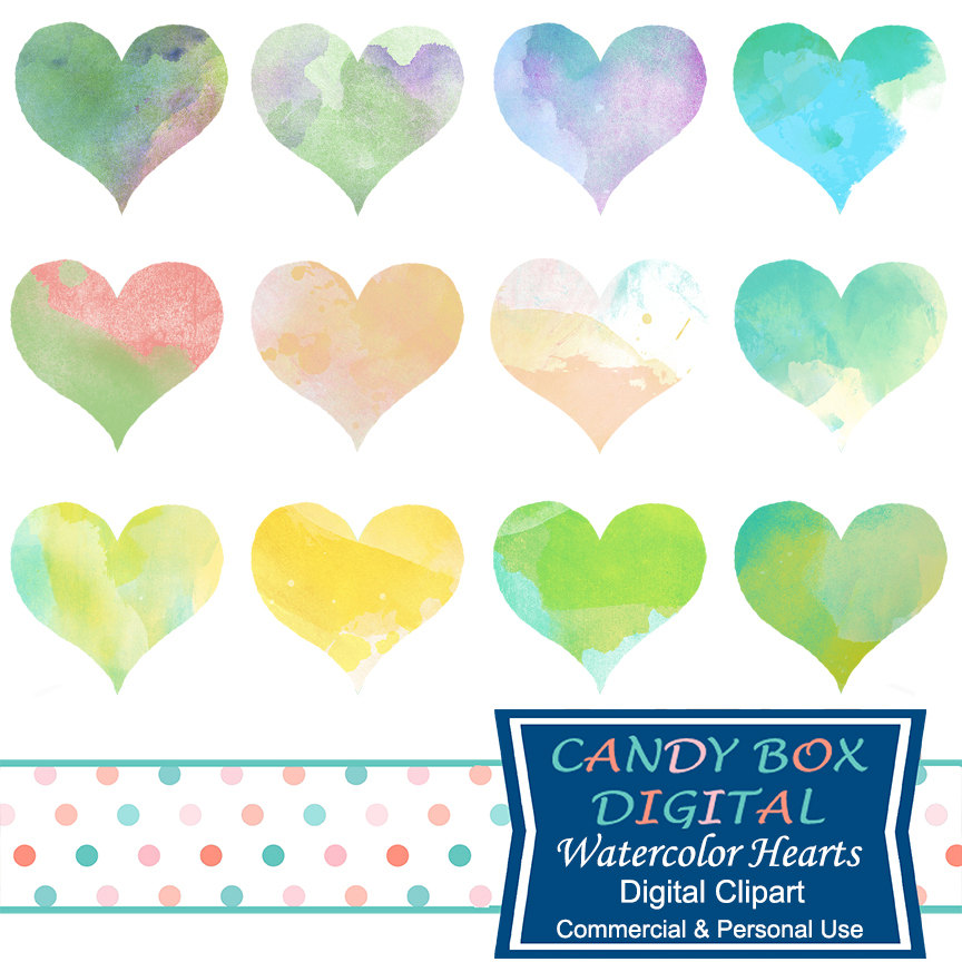 Free Watercolor Heart Cliparts, Download Free Clip Art ...