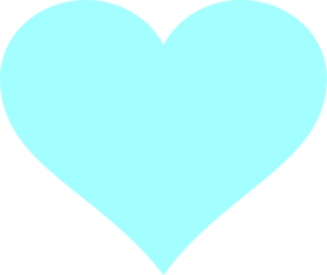Light Blue Heart Clipart 