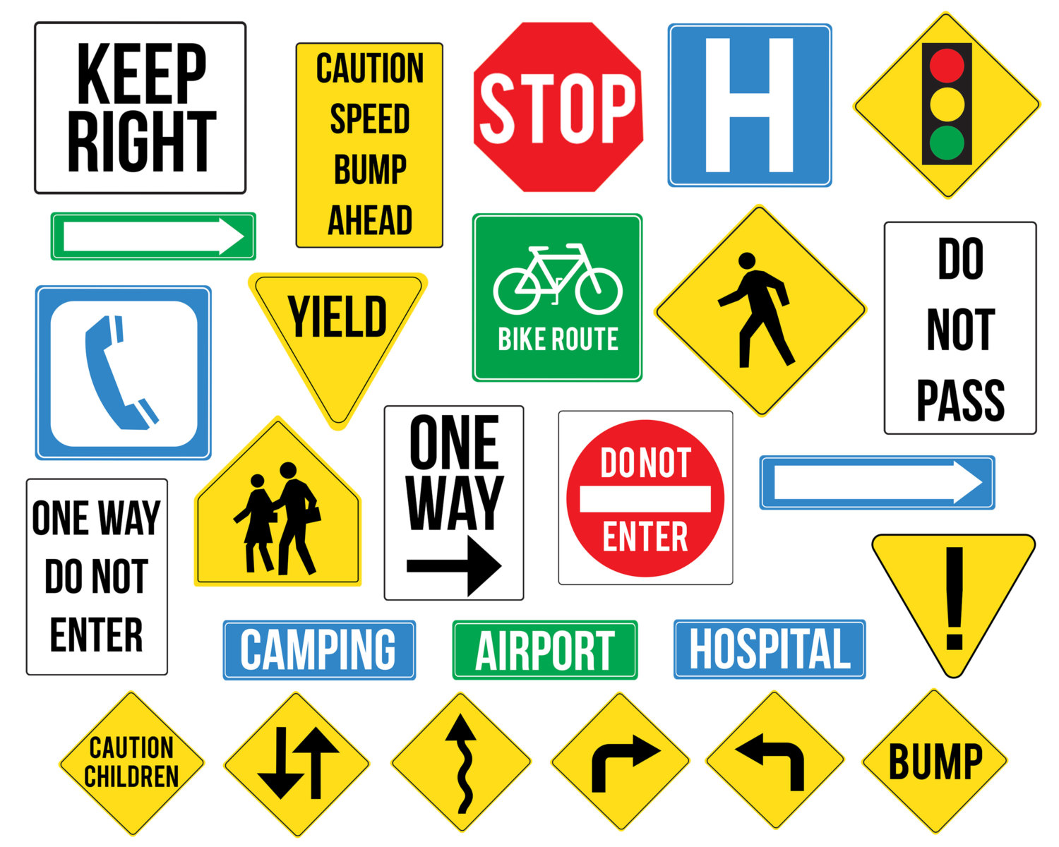 Signs And Modal Verbs Clip Art Library