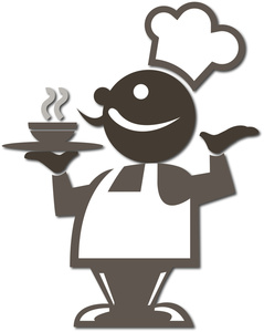 Chef hat and apron clipart 