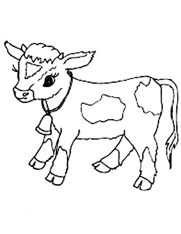 Baby Cow Clipart Black And White 