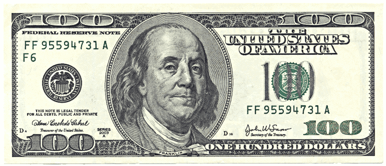 Dollar bill clip art image 