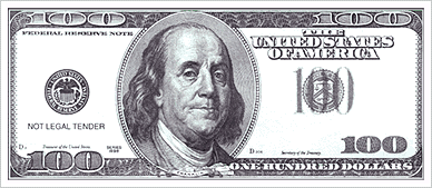 New 100 Dollar Bill Clipart 