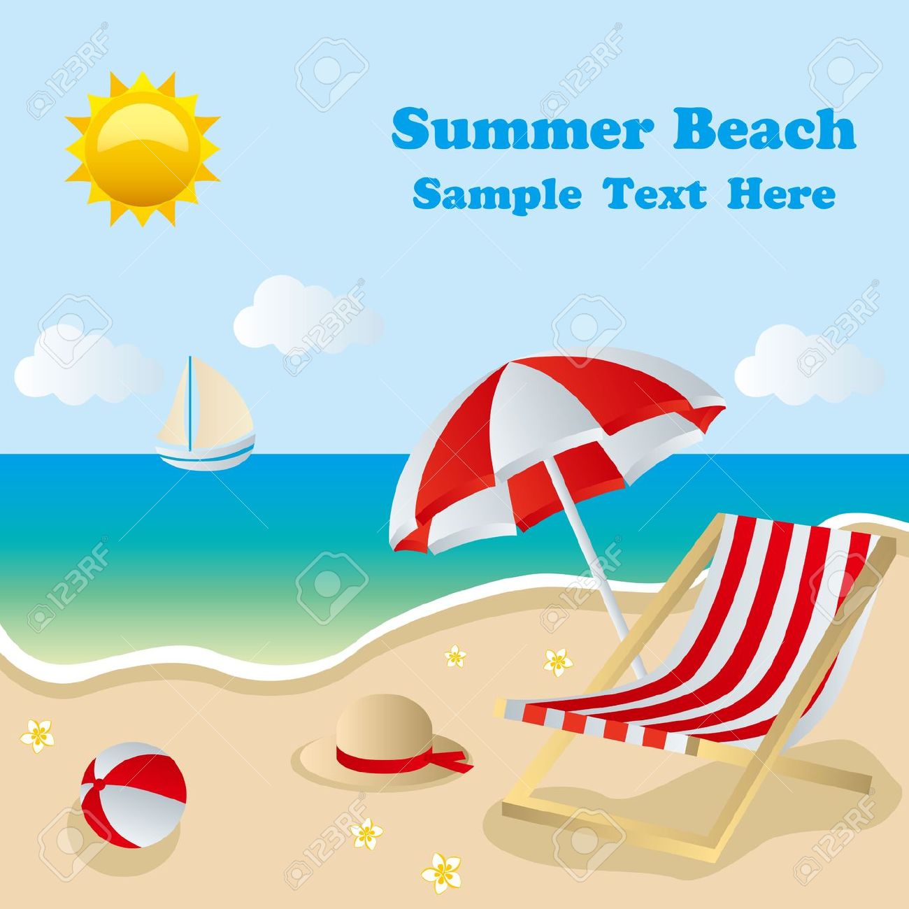 free summer beach clip art - photo #41