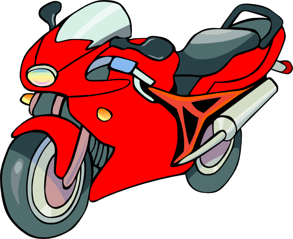 Cute motorcycle clipart 