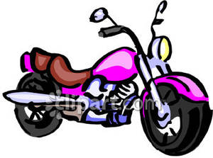 Cute motorcycle clipart 