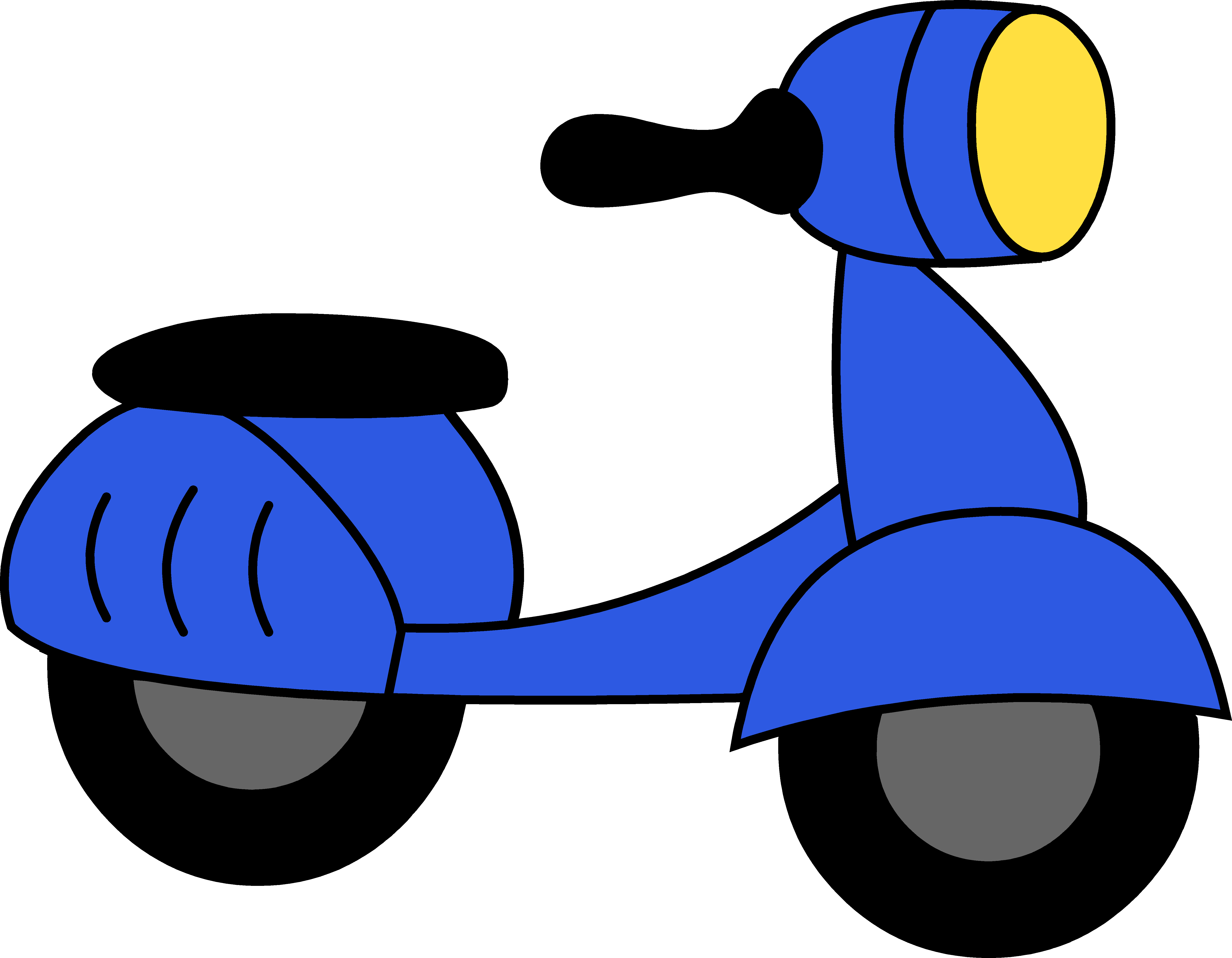 Clipart christmas motorcycle scooter 