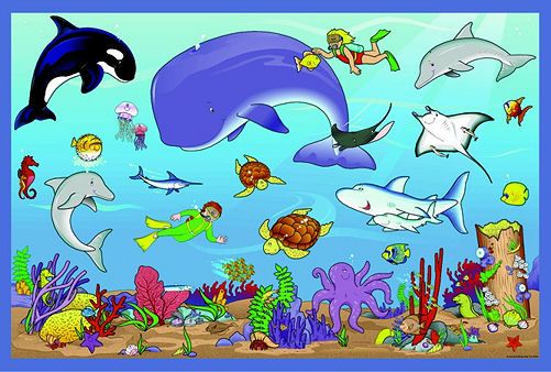 animals that live on water - Clip Art Library
