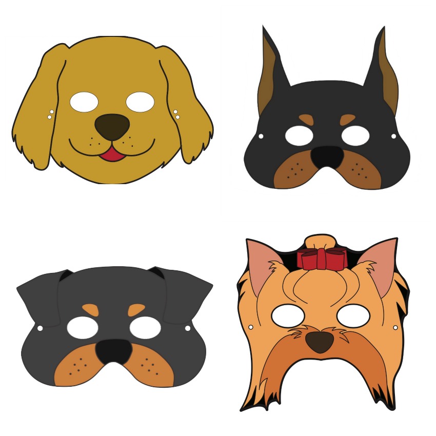 Dog Masks for Kids 
