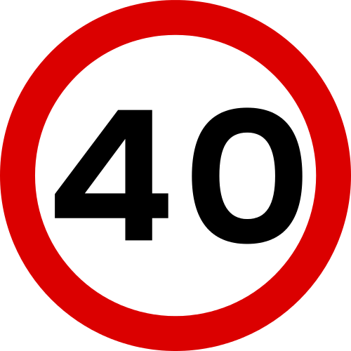 Speed Limit Clipart Zone 30 Km H Speed Limit Road 